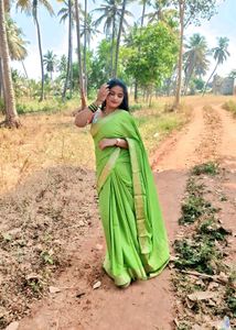Beautiful Green Silk Saree