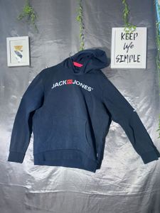 Jack &amp; Jones Navy Blue Hoodie