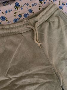 Sage Green Wide Leg Sweatpants