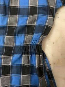 💙Y2k Plaid tunic top