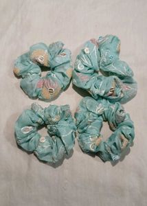 Set of 20 Floral Scrunchies