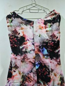 Floral Print Sleeveless Dress for womens