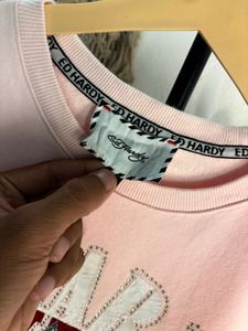 Ed hardy Pink Graphic Sweatshirt