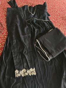 Black Kurta Set with Dupatta