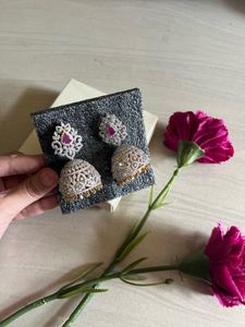 CZ Stones Ethnic Earrings