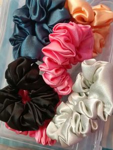 Satin Scrunchies Set 4