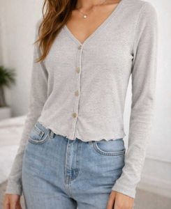 Light Grey Knit Cardigan