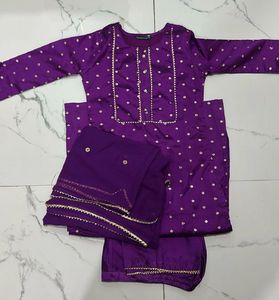 Vibrant Purple Kurta Set