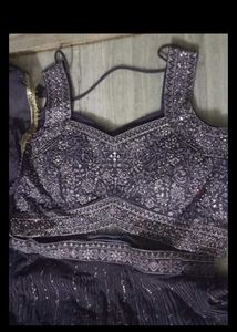 Beautiful Lavender Sequined Lehenga Set