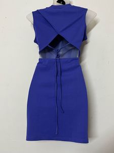 TOKYO TALKIES BRANDED Royal Blue Sleeveless Mock N