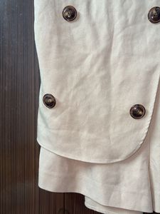 Beige Off Shoulder Dress