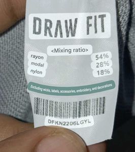 DRAW FIT knitted front open shirt