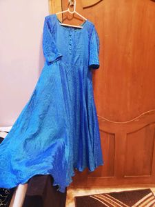 Elegant Blue Anarkali Kurta
