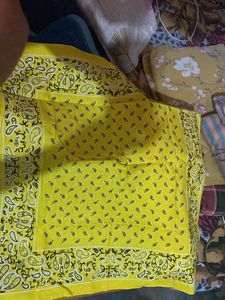 Yellow Bandana with a butterfly hairband