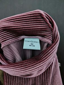 Stylish Girls' Velvet Turtleneck Top