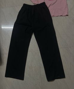 combo of Pink Graphic T-Shirt with Black Joggers