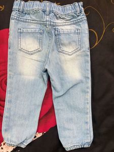 Baby boy /girl Light Wash Denim Jeanswith blet