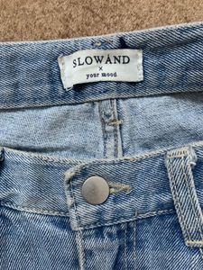 Light Wash Denim Mini Skirt