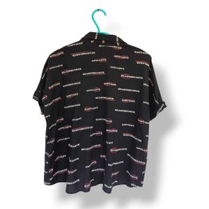 Trendy Black Patterned Shirt