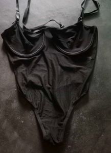 Sheer Black Bodysuit
