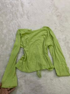 Ruched Front V-Neck Top