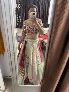 Heavy three piece choli set