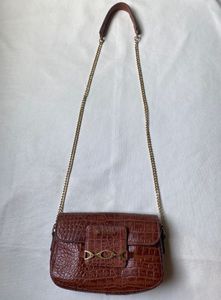 HIDE SIGN Brown Crossbody Bag