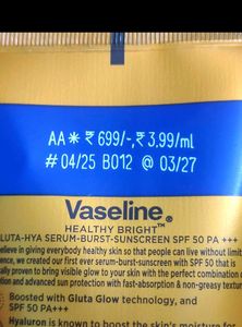 Pack Of 2 Vaseline Sunscreen And Foxtale Facewash