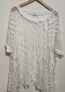 White Net Top For Healthy Girl Or Women