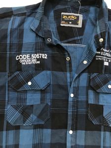 Stripped  Double Pocket Cargo Shirt