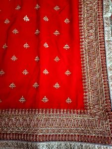 Bridal Red heavy Saree