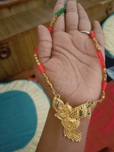 Elegant Gold-Toned Mangalsutra Necklace