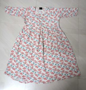 Floral Print Cotton Kurta
