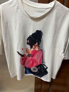 Cute Graphic Print T-Shirt