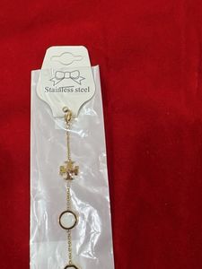 Gold Tone Bracelet with Charms