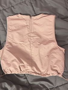 Sleeveless Cargo Pink Crop Top
