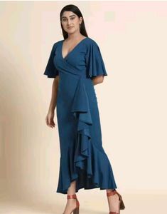 Bodycon A line One Piece Ruffle Dress