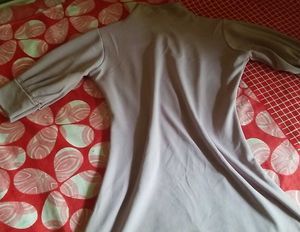 Elegant Lavender Mock Neck Dress