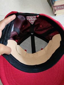 Stylish Red &amp; Black Baseball Cap