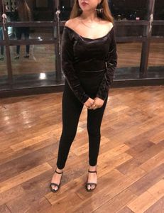 Velvet  Square neck top