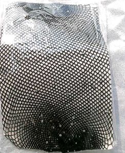 Rhinestone Black fishnet Stocking