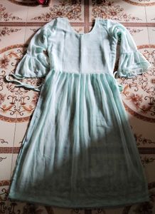 "Elegant Pastel Green Embroidered Naira Suit Set
