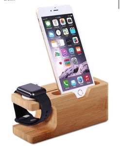 Wooden Phone & Watch Charging Stand