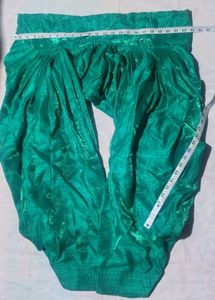 Green pathani salwar jyada ghoom wali silk shining