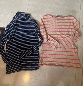 M&S full sleeve stripped t shirts