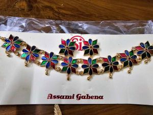 Colorful Floral Necklace and Earring Set
