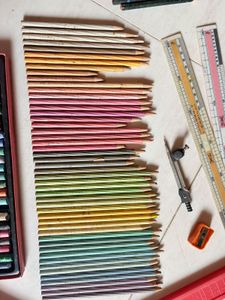 Steadler watercolor pencils with measuring scales