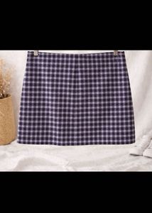 H&amp;M Cute Gingham Mini Skirt