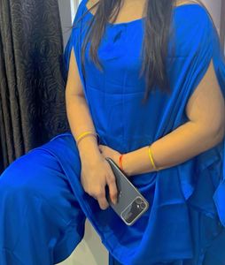 Elegant Blue Silk Kurta Set