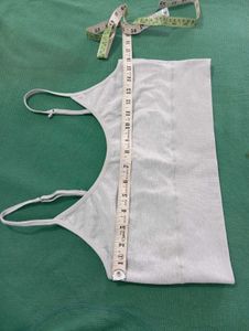 Grey Ribbed Sports Bra